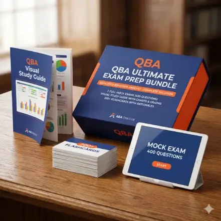 QBA exam prep bundle: visual study guide, flashcards and mock exam